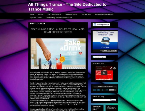 All Things Trance Beat.lounge feature